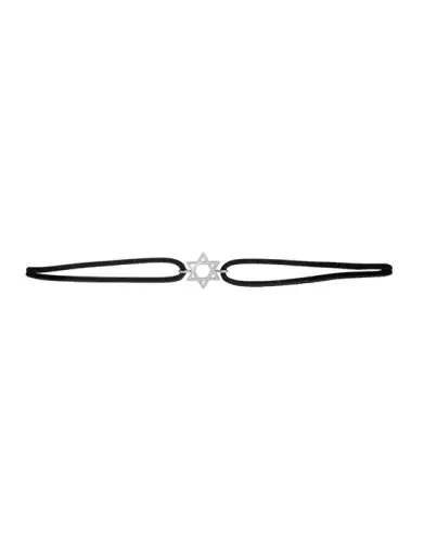 Bracelet Cordon Etoile de David en Or