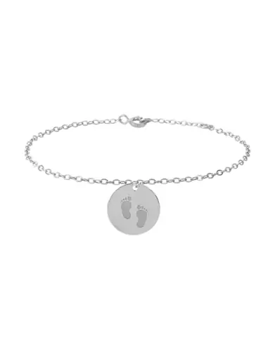 Bracelet Breloque Petits Pieds en Or