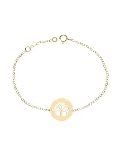 Bracelet Pendentif Arbre de Vie en Or