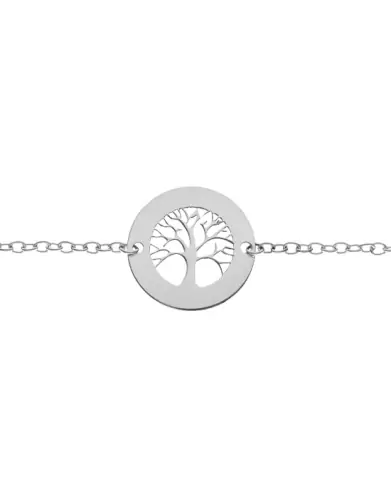 Bracelet Pendentif Arbre de Vie Personnalisable