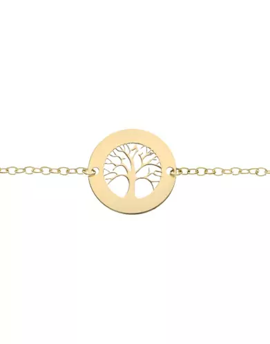 Bracelet Pendentif Arbre de Vie en Or