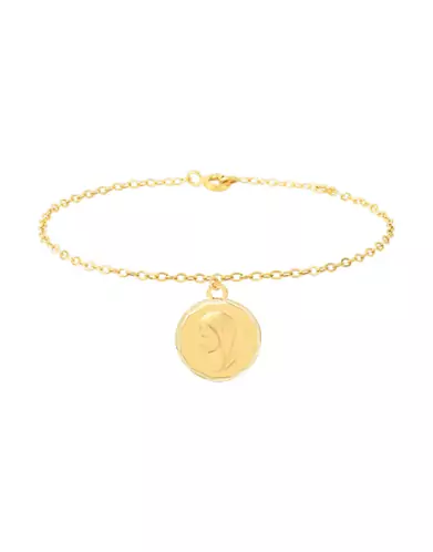 Bracelet Breloque Médaille Vierge en Or