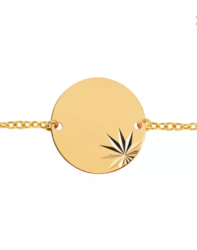 Bracelet Rond Soleillé Chaîne Forçat Personnalisable pour homme