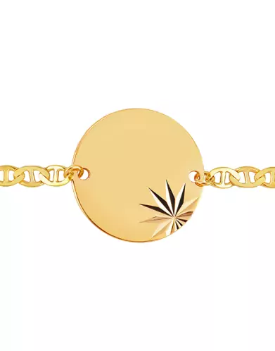 Bracelet Rond Soleillé Chaîne Marine Personnalisable pour homme