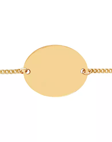 Bracelet Ovale Chaîne Gourmette Or jaune