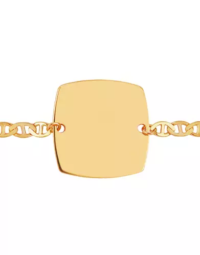 Bracelet Tonneau Chaîne Marine Personnalisable