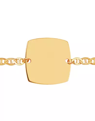 Bracelet Tonneau Chaîne Marine Personnalisable pour homme
