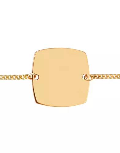 Bracelet Tonneau Chaîne Gourmette Personnalisable pour homme