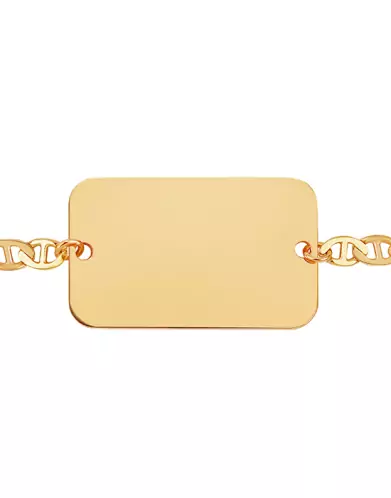 Bracelet Rectangle Chaîne Marine Or jaune