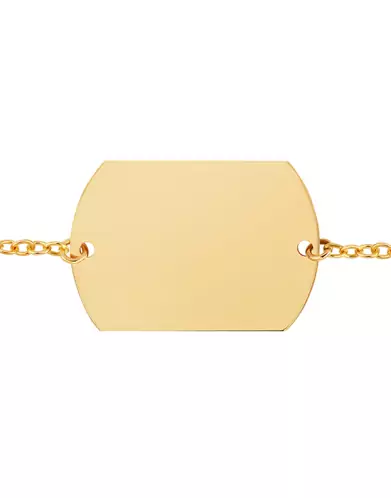 Bracelet Militaire Chaîne Forçat Or jaune