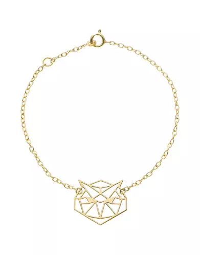 Bracelet Origami Chouette en Or