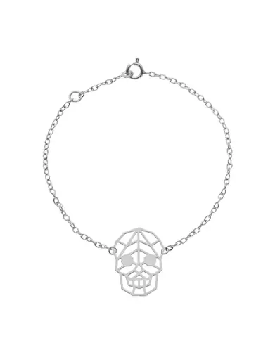 Bracelet Origami Tête de Mort en Or