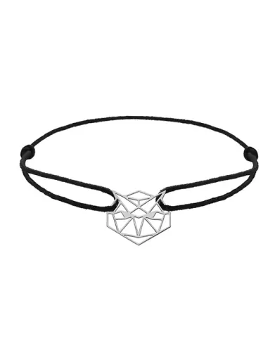 Bracelet Cordon Origami Chouette en Or