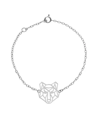 Bracelet Origami Loup en Or