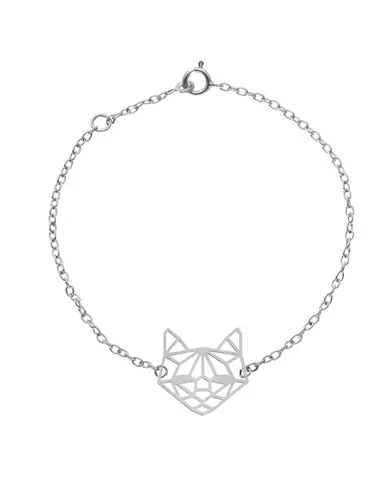 Bracelet Origami Chat en Or