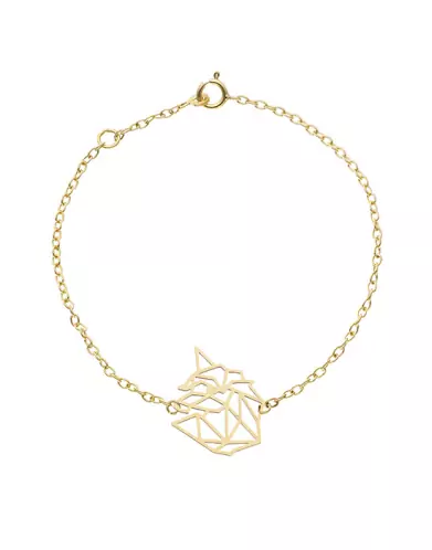 Bracelet Origami Licorne en Or