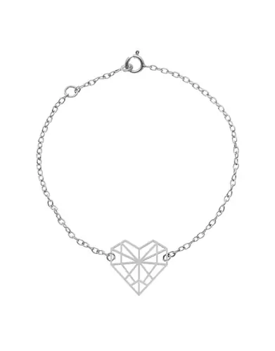 Bracelet Origami Coeur en Or