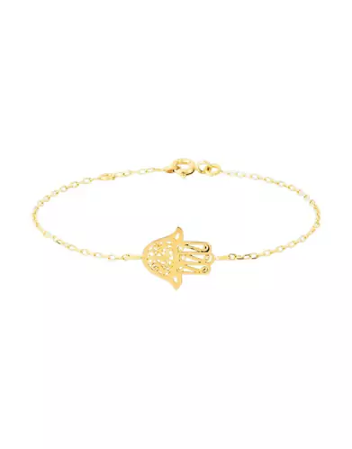 Bracelet Motif Main de Fatma en Or