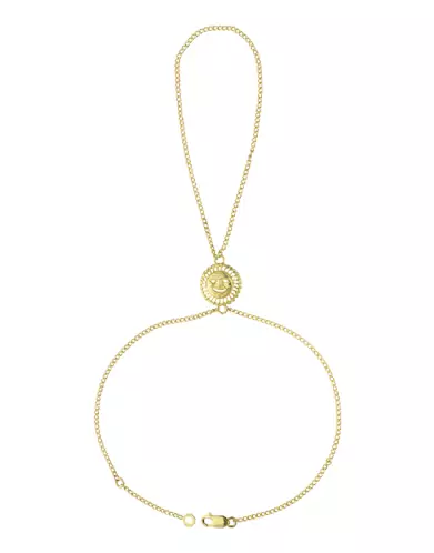Chaîne de main Sorcière Soleil en Or 18K