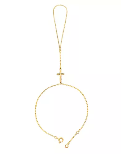 Chaîne de main Sorcière Croix en Or