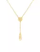 Collier Pendant Goutte Filigrane Or jaune
