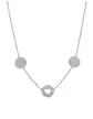 Collier 3 Médailles Rondes et Cœur en Or 9K/18K