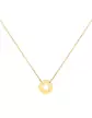 Collier Pièce Ronde Ajourée Étoile en Or Jaune 18K