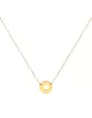 Collier Pièce Ronde Ajourée Étoile et Points en Or Jaune 18K