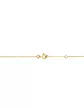 Collier Chaîne en Or Jaune 18K Pierres Fines Bleu et Violet