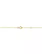 Collier avec Pendentif Rond Gravé Love en Or Jaune 18K