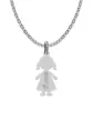 Collier silhouette Fille Personnalisable