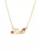 Collier Prénom personnalisable avec Rubis