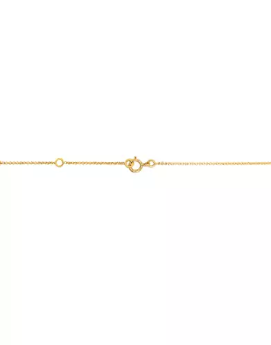 Collier Géométrique Rond et Chaîne en Or Jaune 18K
