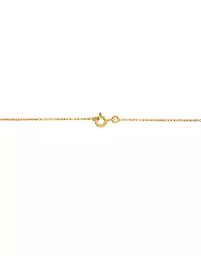 Collier Géométrique Carré Or Jaune 18K