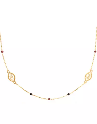 Collier Filigrane et Pierres Fines or jaune