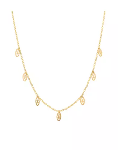 Collier 7 Pampilles filigranes Or jaune