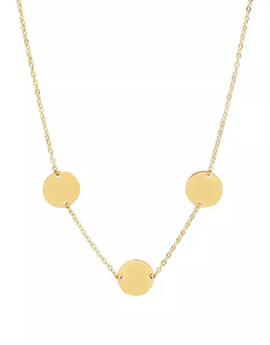 Collier 3 Médailles Rondes Personnalisables
