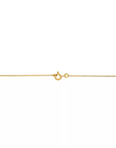 Collier Pièce Ronde Ajourée Cœur en Or Jaune 18K