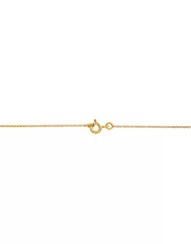 Collier Pièce Ronde Ajourée Cœur et Points en Or Jaune 18K