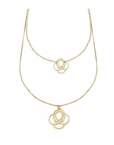 Collier Double Rang Saint Barth Ajouré en Or Jaune 18K