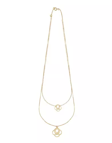 Collier Double Rang Saint Barth Ajouré en Or Jaune 18K