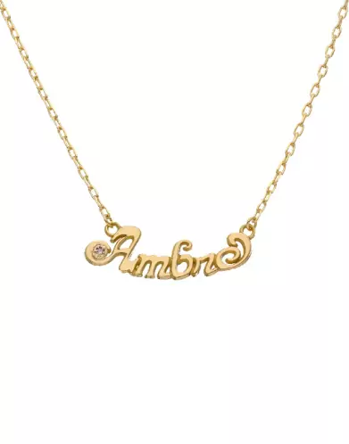Collier Prénom personnalisable avec Brillant