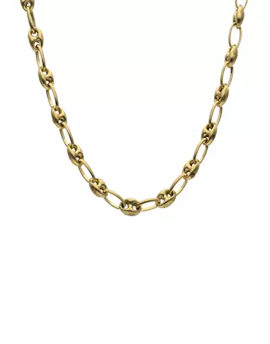 Chaîne Maille Grain de Café en Or Jaune 18K – Taille 55 cm Sans Anneau