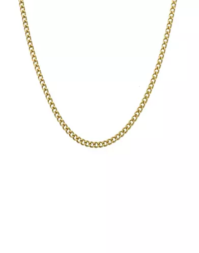 Chaîne Maille Gourmette - Taille 65 cm avec anneau 60 cm