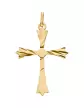 Croix Latine de Patonce Étoilée en Or Personnalisable