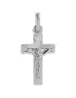 Pendentif Croix en Or Étoilée et Christ Personnalisable