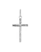 Pendentif Fine Croix Latine en Or Soleillée Personnalisable