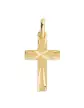 Pendentif Croix Latine en Or Facettée Personnalisable