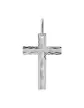 Croix Latine en Or Soleillée et Rainurée Personnalisable