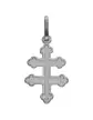 Croix Patriarcale de Lorraine en Or Satinée Personnalisable – Petit Modèle